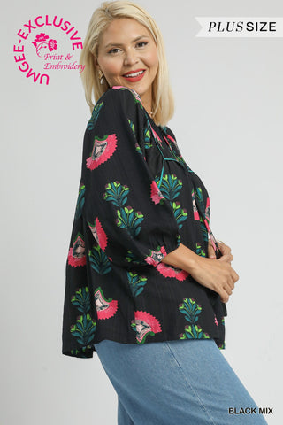 Flirty Petals Top Curvy