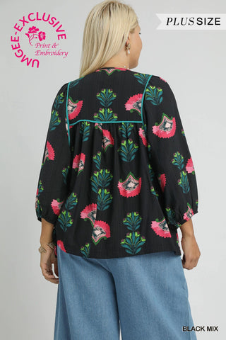 Flirty Petals Top Curvy