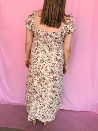 Amber Glow Midi Dress- Curvy