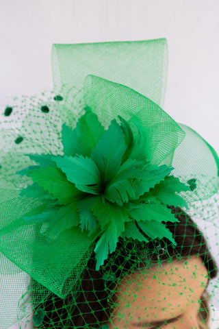 Kelly Green Winning Colors Fascinator