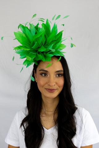 Green First Place Flair Fascinator