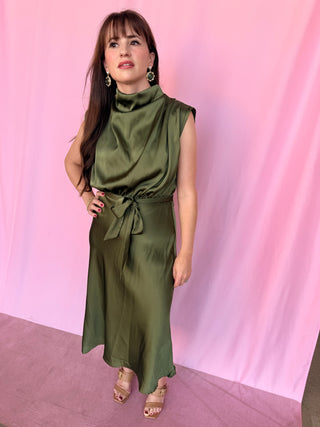 Pretty Please Cowl Neck Dress