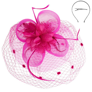 Floral Feathered Fascinator