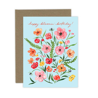 Happy Bloomin' Birthday Card | Flower Birthday Card