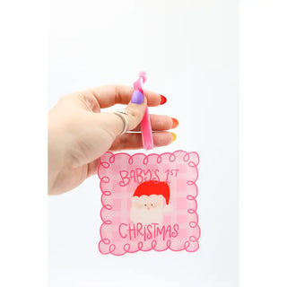 First Baby Christmas Girl Acrylic Ornament