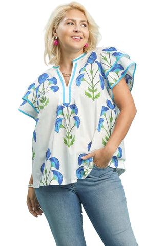 Blossom Meadow Top- Curvy