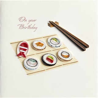 Sushi Birthday Card