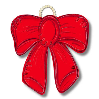 Red Bow Merry Christmas Door Hanger