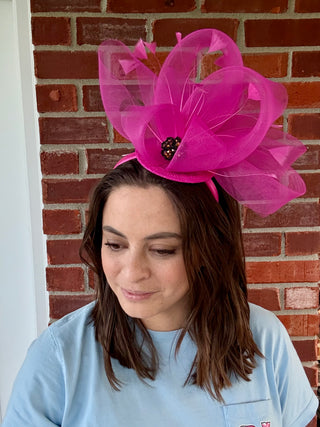 Fuchsia Racetrack Royalty Fascinator