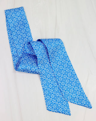 Serafina Scarf Bl Wht Geo