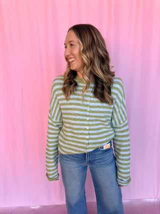 Piper Striped Cardigan