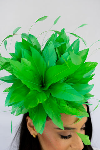 Green First Place Flair Fascinator