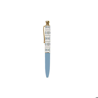 Blue Petal Charm Push Pen