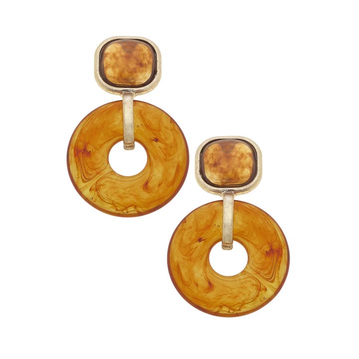 Amber Daphne Drop Earring