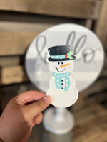 Teal Snowman 5" Attachment