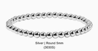 Silver beaded bracelet