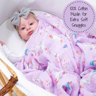 Baby Muslin Cute Goose Swaddle Blanket