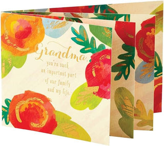 Grandma Flowers Birthday Card
