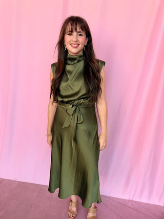 Pretty Please Cowl Neck Dress