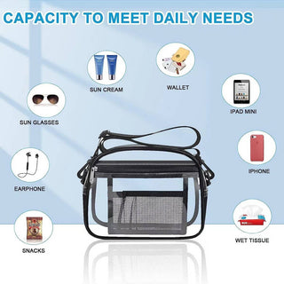 Black Clear Crossbody Bag