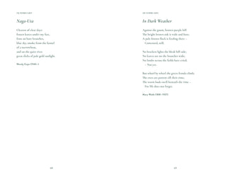 Two poems by Wendy Cope and Mary Polka on a white background