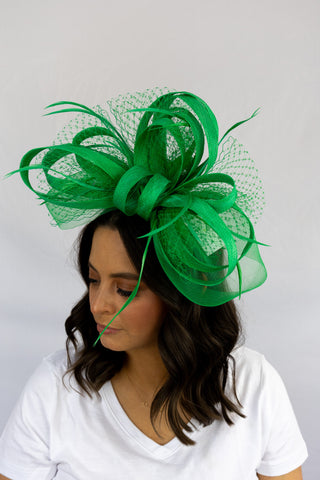 Green Winning Wager Fascinator