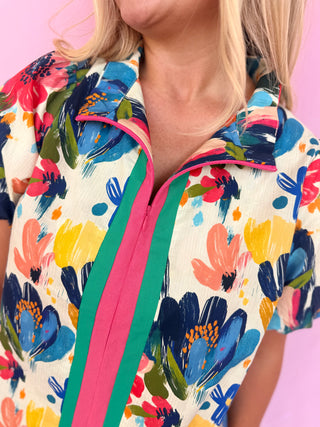 Watercolor Floral Top