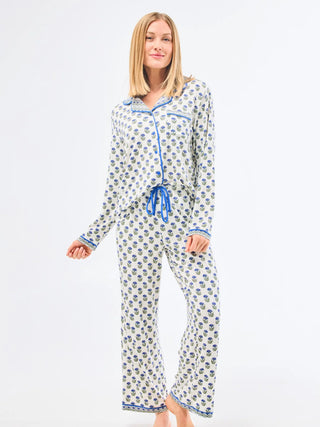 Charlotte Floral Foulard Pajama Top