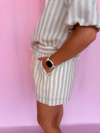 Stripe Shore Short