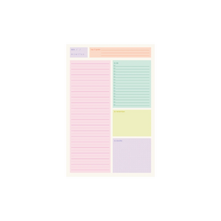6x9 Weekly Wave Tearaway Notepad