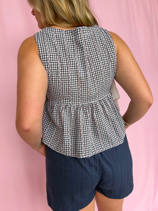 Sky Meadow Peplum Top