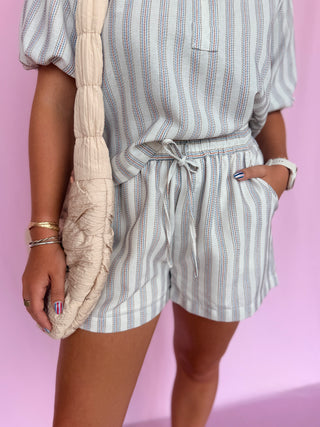 Stripe Shore Short