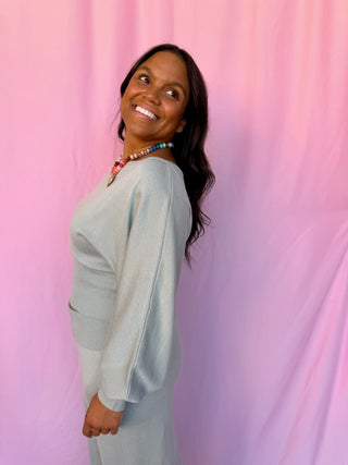 Boat Neck Dolman Top