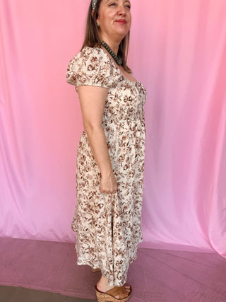 Amber Glow Midi Dress- Curvy