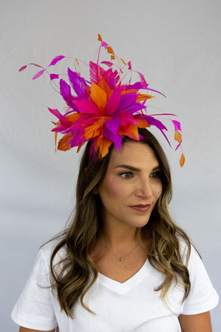 Pink Turf Queen Fascinator