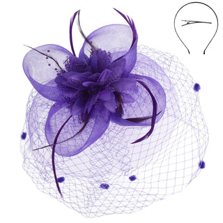 Floral Feathered Fascinator