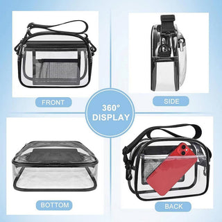 Black Clear Crossbody Bag