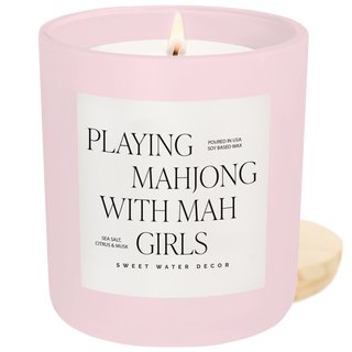 Playing Mahjong with Mah Girls 15 oz Soy Candle
