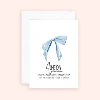 Mini Card - Wedding Rings & Bows Enclosure Card