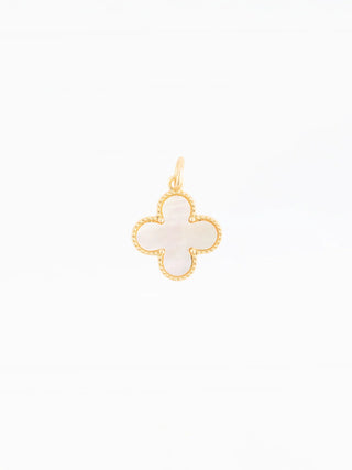 Luxe Pearl Quatrefoil Charm