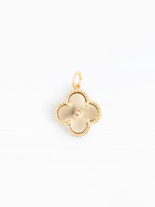 Luxe Gold Quatrefoil Charm