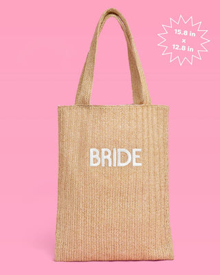 Embroidered Bride Beach Tote