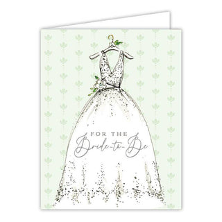 For The Bride To Be Wedding Dress Greeting Card