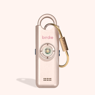 Bluetooth headset with 'birdie' branding on a white background