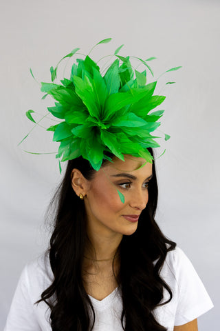 Green First Place Flair Fascinator