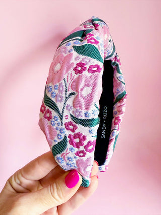 Magenta Floral Headband