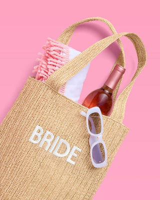 Embroidered Bride Beach Tote