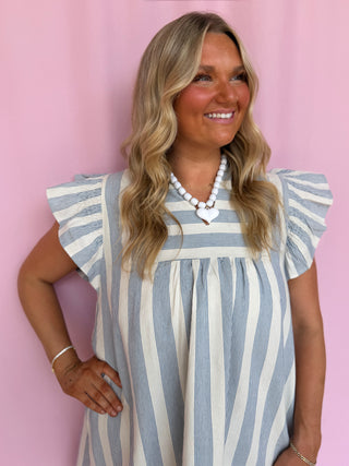 Stripe Signature Dress- Curvy