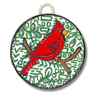 Cardinal Wreath Door Hanger