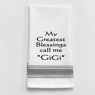 My Greatest Blessing Gigi Tea Towel